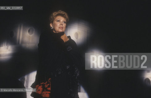 Ariccia (Roma), 1990. Italian soprano Mirella Freni / Ariccia (Roma), 1990. Il soprano Mirella Freni - ©Marcello Mencarini/Rosebud2