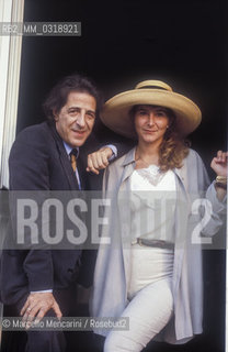 Venice Lido, Venice Film Festival 1991. Italian singer and songwriter Giorgio Gaber and his aughter Dalia Gaberscik / Lido di Venezia, Mostra del Cinema di Venezia 1991. Il cantautore Giorgio Gaber e sua figlia Dalia Gaberscik - ©Marcello Mencarini/Rosebud2