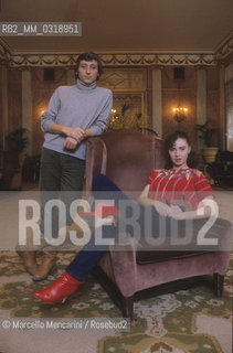 Rome, Grand Hotel, 1986. Spanish flamenco dancers Antonio Gades and Laura del Sol, starring in the movie El amor brujo by Carlos Saura / Roma, Grand Hotel, 1986. Il ballerino di flamenco Antonio Gades e Laura del Sol, protagonisti del film El amor brujo (Lamore stregone) di Carlos Saura - ©Marcello Mencarini/Rosebud2