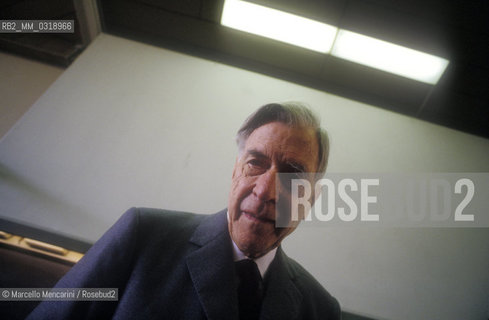 Rome, 1990. American economist John Kenneth Galbraith / Roma, 1990. Leconomista americano John Kenneth Galbraith - ©Marcello Mencarini/Rosebud2