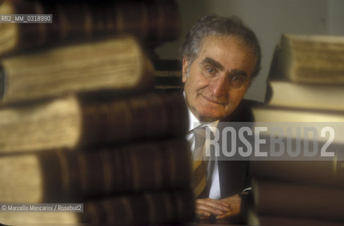 Italian jurist ETTORE GALLO, Rome 1993 / ETTORE GALLO, giurista e magistrato, Roma 1993 - ©Marcello Mencarini/Rosebud2