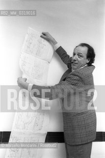 Italian conductor and clarinet player Giuseppe Garbarino (about 1985) / Il clarinettista e direttore dorchestra Giuseppe Garbarino (1985 circa) - ©Marcello Mencarini/Rosebud2