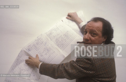 Italian conductor and clarinet player Giuseppe Garbarino (about 1985) / Il clarinettista e direttore dorchestra Giuseppe Garbarino (1985 circa) - ©Marcello Mencarini/Rosebud2