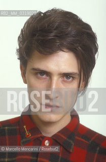 Sanremo Music Festival 1985. Italian New Wave pop singer-songwriter Garbo (real name Renato Abate) / Festival di Sanremo 1985. Il cantante Garbo (nome darte di Renato Abate - ©Marcello Mencarini/Rosebud2