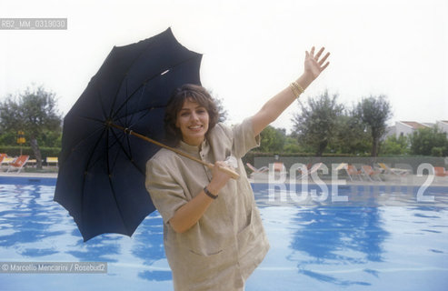 Italian TV presenter Elisabetta Gardini, about 1985 / La presentatrice TV Elisabetta Gardini, 1985 circa - ©Marcello Mencarini/Rosebud2