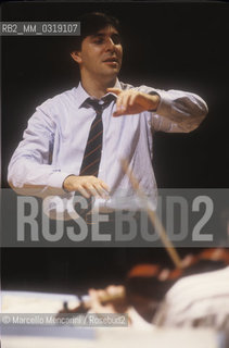 Italian conductor Daniele Gatti (1990) / Il direttore dorchestra Daniele Gatti (1990) - ©Marcello Mencarini/Rosebud2