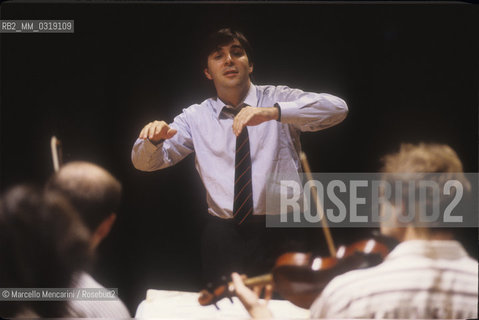 Italian conductor Daniele Gatti (1990) / Il direttore dorchestra Daniele Gatti (1990) - ©Marcello Mencarini/Rosebud2