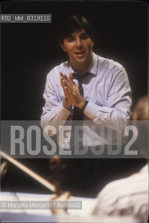 Italian conductor Daniele Gatti (1990) / Il direttore dorchestra Daniele Gatti (1990) - ©Marcello Mencarini/Rosebud2