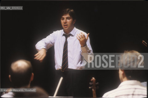 Italian conductor Daniele Gatti (1990) / Il direttore dorchestra Daniele Gatti (1990) - ©Marcello Mencarini/Rosebud2