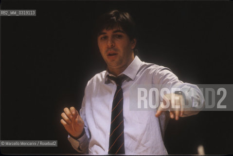 Italian conductor Daniele Gatti (1990) / Il direttore dorchestra Daniele Gatti (1990) - ©Marcello Mencarini/Rosebud2