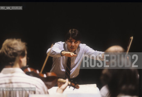 Italian conductor Daniele Gatti (1990) / Il direttore dorchestra Daniele Gatti (1990) - ©Marcello Mencarini/Rosebud2