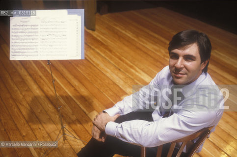 Italian conductor Daniele Gatti (1990) / Il direttore dorchestra Daniele Gatti (1990) - ©Marcello Mencarini/Rosebud2