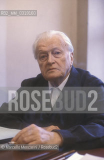 Italian conductor and composer Gianandrea Gavazzeni, about 1980 / Il direttore dorchestra e compositore Gianandrea Gavazzeni, 1980 circa - ©Marcello Mencarini/Rosebud2