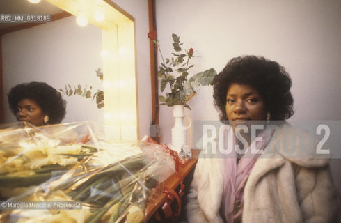 American singer Gloria Gaynor, about 1985 / La cantante Gloria Gaynor, 1985 circa - ©Marcello Mencarini/Rosebud2