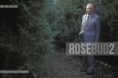 Arezzo, 1992. Licio Gelli in the garden of Villa Wanda / Arezzo, 1992. Licio Gelli nel giardino di Villa Wanda - ©Marcello Mencarini/Rosebud2