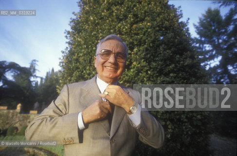 Arezzo, 1992. Licio Gelli in the garden of Villa Wanda / Arezzo, 1992. Licio Gelli nel giardino di Villa Wanda - ©Marcello Mencarini/Rosebud2