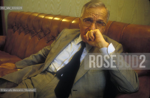 Arezzo, 1992. Licio Gelli at Villa Wanda / Arezzo, 1992. Licio Gelli a Villa Wanda - ©Marcello Mencarini/Rosebud2