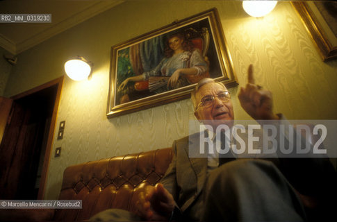 Arezzo, 1992. Licio Gelli at Villa Wanda / Arezzo, 1992. Licio Gelli a Villa Wanda - ©Marcello Mencarini/Rosebud2