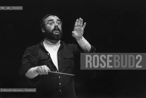 Rome Opera House, 1980. Italian conductor Gianluigi Gelmetti / Roma, Teatro dellOpera, 1980. Il direttore dorchestra Gianluigi Gelmetti - ©Marcello Mencarini/Rosebud2