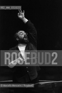 Rome Opera House, 1980. Italian conductor Gianluigi Gelmetti / Roma, Teatro dellOpera, 1980. Il direttore dorchestra Gianluigi Gelmetti - ©Marcello Mencarini/Rosebud2