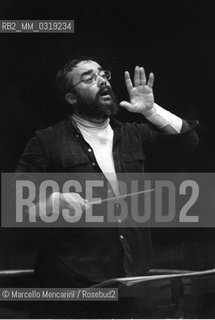 Rome Opera House, 1980. Italian conductor Gianluigi Gelmetti / Roma, Teatro dellOpera, 1980. Il direttore dorchestra Gianluigi Gelmetti - ©Marcello Mencarini/Rosebud2