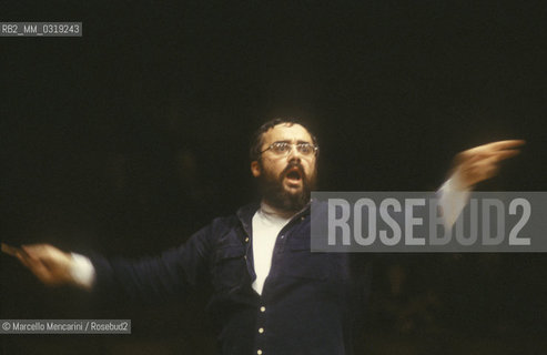 Rome Opera House, 1980. Italian conductor Gianluigi Gelmetti / Roma, Teatro dellOpera, 1980. Il direttore dorchestra Gianluigi Gelmetti - ©Marcello Mencarini/Rosebud2