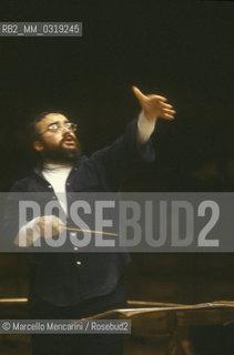 Rome Opera House, 1980. Italian conductor Gianluigi Gelmetti / Roma, Teatro dellOpera, 1980. Il direttore dorchestra Gianluigi Gelmetti - ©Marcello Mencarini/Rosebud2