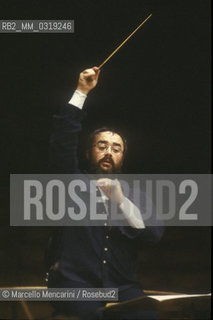Rome Opera House, 1980. Italian conductor Gianluigi Gelmetti / Roma, Teatro dellOpera, 1980. Il direttore dorchestra Gianluigi Gelmetti - ©Marcello Mencarini/Rosebud2