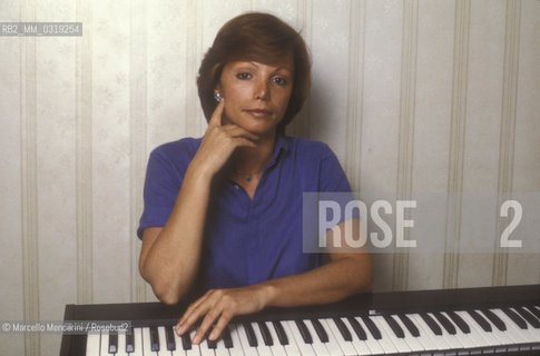 Rome, about 1985. Italian composer Ada Gentile / Roma, 1985 circa. La compositrice Ada Gentile - ©Marcello Mencarini/Rosebud2