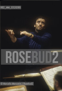 Rome, 1995. Russian conductor Valery Gergiev performing a rehearsal / Roma, 1995. Il direttore dorchestra Valerij Gergiev mentre dirige una prova - ©Marcello Mencarini/Rosebud2