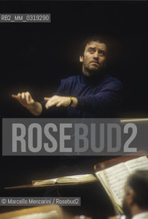 Rome, 1995. Russian conductor Valery Gergiev performing a rehearsal / Roma, 1995. Il direttore dorchestra Valerij Gergiev mentre dirige una prova - ©Marcello Mencarini/Rosebud2
