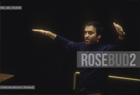 Rome, 1995. Russian conductor Valery Gergiev performing a rehearsal / Roma, 1995. Il direttore dorchestra Valerij Gergiev mentre dirige una prova - ©Marcello Mencarini/Rosebud2