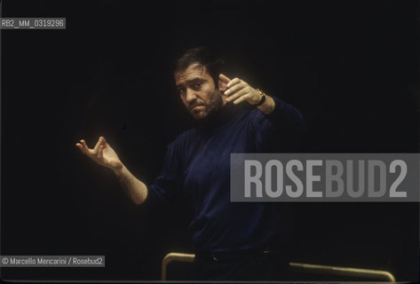 Rome, 1995. Russian conductor Valery Gergiev performing a rehearsal / Roma, 1995. Il direttore dorchestra Valerij Gergiev mentre dirige una prova - ©Marcello Mencarini/Rosebud2