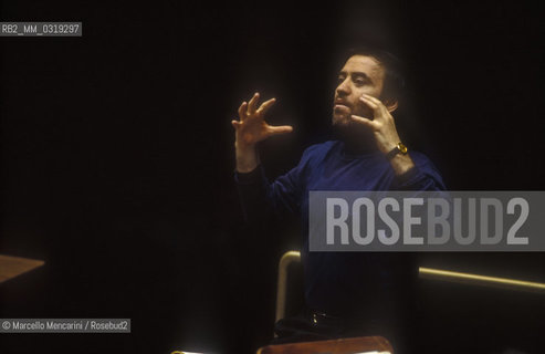 Rome, 1995. Russian conductor Valery Gergiev performing a rehearsal / Roma, 1995. Il direttore dorchestra Valerij Gergiev mentre dirige una prova - ©Marcello Mencarini/Rosebud2