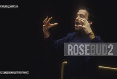 Rome, 1995. Russian conductor Valery Gergiev performing a rehearsal / Roma, 1995. Il direttore dorchestra Valerij Gergiev mentre dirige una prova - ©Marcello Mencarini/Rosebud2