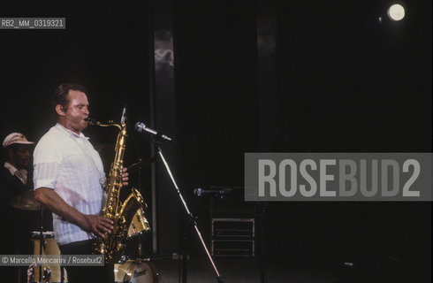 American jazz saxophonist Stan Getz (about 1985) / Il sassofonista jazz Stan Getz (1985 circa) - ©Marcello Mencarini/Rosebud2