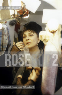 Rome, Ghione Theater, about 1985. Italian actress Ileana Ghione / Roma, Teatro Ghione, 1985 circa. Lattrice Ileana Ghione - ©Marcello Mencarini/Rosebud2