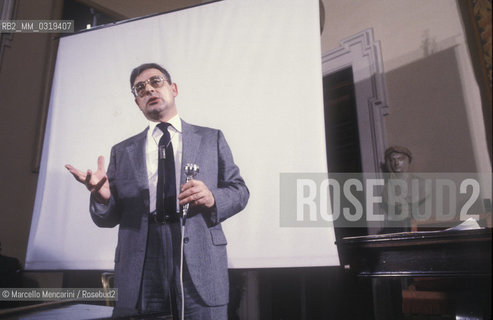 Italian American astrophysicist Riccardo Giacconi (1981) / Lastrofisico Riccardo Giacconi (1981) - ©Marcello Mencarini/Rosebud2
