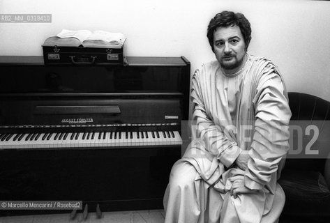 Italian tenor Giuseppe Giacomini (about 1980) / Il tenore Giuseppe Giacomini (1980 circa) - ©Marcello Mencarini/Rosebud2