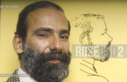 Lucca, 1986. Italian cartoonist Vittorio Giardino / Lucca, 1986, Il disegnatore di fumetti Vittorio Giardino - ©Marcello Mencarini/Rosebud2