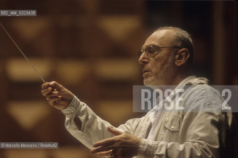 Rome, 1998. Austrian conductor Michael Gielen / Roma, 1998. il direttore dorchestra Michael Gielen - ©Marcello Mencarini/Rosebud2