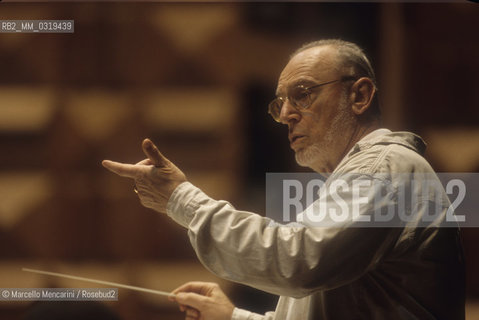 Rome, 1998. Austrian conductor Michael Gielen / Roma, 1998. il direttore dorchestra Michael Gielen - ©Marcello Mencarini/Rosebud2