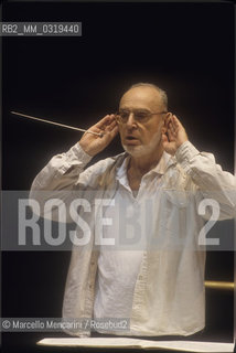 Rome, 1998. Austrian conductor Michael Gielen / Roma, 1998. il direttore dorchestra Michael Gielen - ©Marcello Mencarini/Rosebud2
