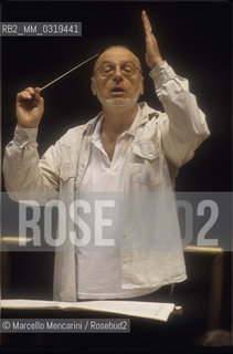 Rome, 1998. Austrian conductor Michael Gielen / Roma, 1998. il direttore dorchestra Michael Gielen - ©Marcello Mencarini/Rosebud2