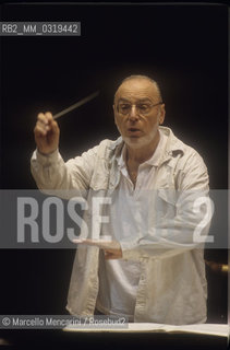 Rome, 1998. Austrian conductor Michael Gielen / Roma, 1998. il direttore dorchestra Michael Gielen - ©Marcello Mencarini/Rosebud2
