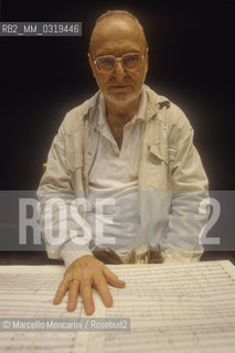 Rome, 1998. Austrian conductor Michael Gielen / Roma, 1998. il direttore dorchestra Michael Gielen - ©Marcello Mencarini/Rosebud2