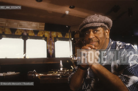 Rome, 1983. American jazz trumpeter Dizzie Gillespie / Roma, 1983. Il trombettista jazz Dizzie Gillespie - ©Marcello Mencarini/Rosebud2