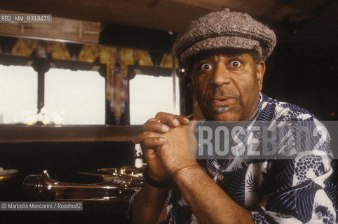Rome, 1983. American jazz trumpeter Dizzie Gillespie / Roma, 1983. Il trombettista jazz Dizzie Gillespie - ©Marcello Mencarini/Rosebud2