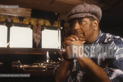 Rome, 1983. American jazz trumpeter Dizzie Gillespie / Roma, 1983. Il trombettista jazz Dizzie Gillespie - ©Marcello Mencarini/Rosebud2
