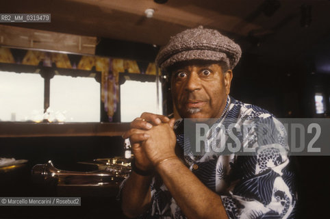 Rome, 1983. American jazz trumpeter Dizzie Gillespie / Roma, 1983. Il trombettista jazz Dizzie Gillespie - ©Marcello Mencarini/Rosebud2